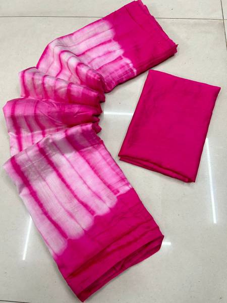 Df 107 Shibori Chanderi Cotton Designer Saree Catalog